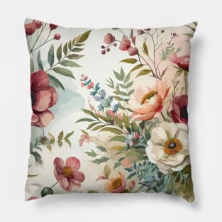 Botanical Floral Pillow