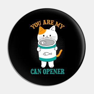 Funny cat saying cats motif Pin