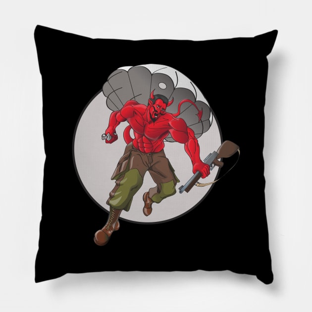 508 Paratroop Devil Pillow by Baggss