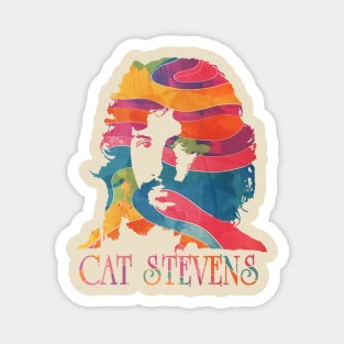 cat stevens psychedelic graphic Magnet