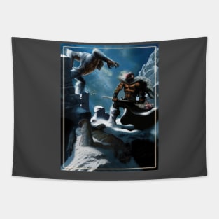 Snow Apes Tapestry