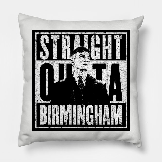 Straight Outta Birmingham (Variant) Pillow by huckblade