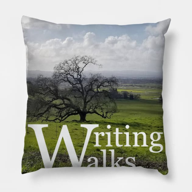 Writing Walks Logo No. 2 Pillow by The Ostium Network Merch Store