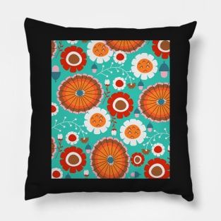 Floral amusement park Pillow