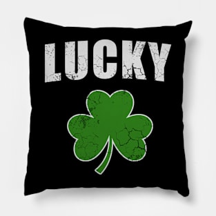 Lucky Irish Shamrock Ireland St Patrick's Day Pillow