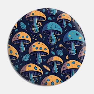 Mushroom Pattern Pin