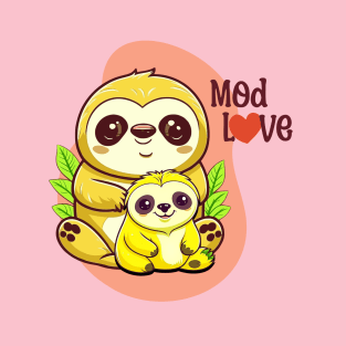 Sloth mod love T-Shirt