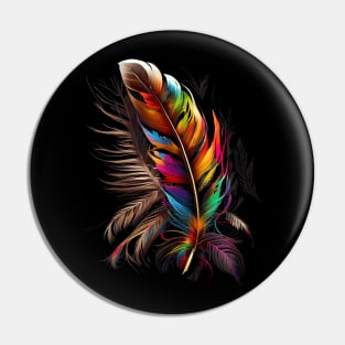 Feather Southwest Native American Indian Tribals Art Pin