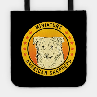 Miniature American Shepherd Dog Portrait Tote