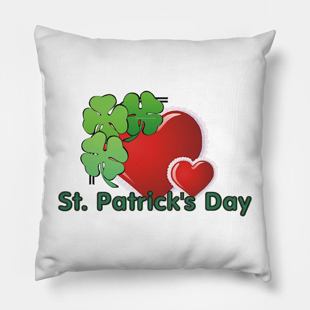 Love St. Patrick's Day Pillow by teepossible