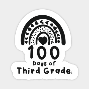 100 Days of Third Grade Rainbow Magnet