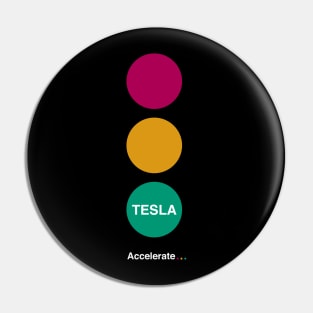Accellerate Tesla Pin