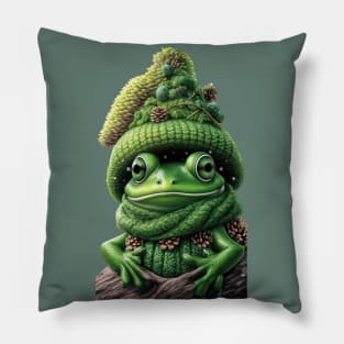 Christmas Frog Pillow