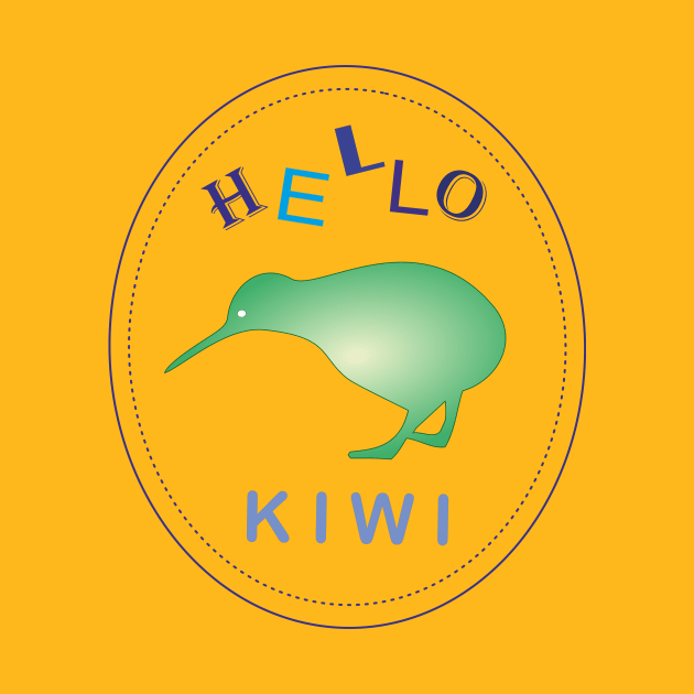 Kiwi bird by Evgeniya