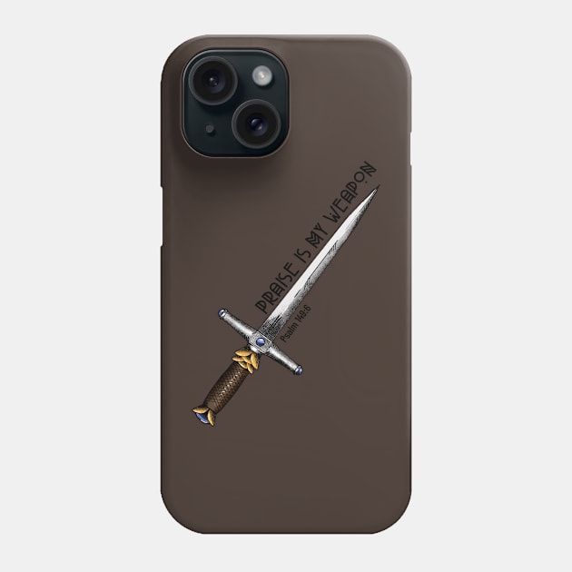 PRAISE IS MY WEAPON Phone Case by Culam Life