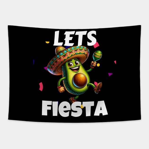 lets fiesta avocado salsa Tapestry by FnF.Soldier 