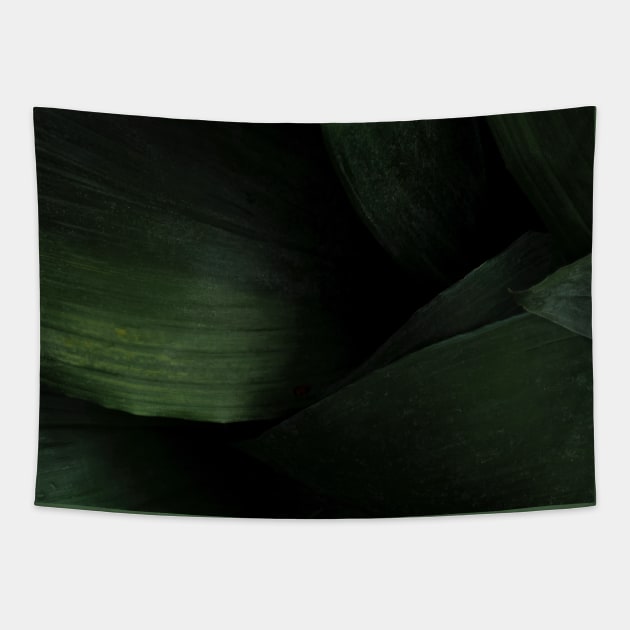 Green leafed desing Tapestry by Farhad