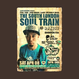 POSTER TOUR - SOUL TRAIN THE SOUTH LONDON 122 T-Shirt