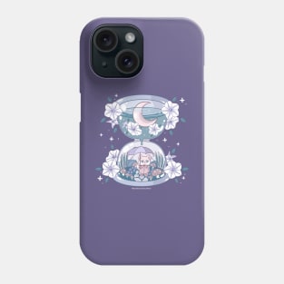 Kawaii Fox Hourglass Terrarium Phone Case