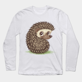 Hedgehog which looks at back - Hedgehog - T-Shirt | TeePublic