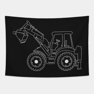 Excavator Tapestry