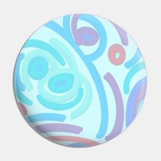 Cotton Candy Circles Pin