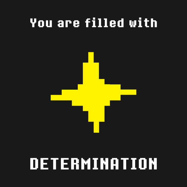 UNDERTALE - Determination T-Shirt (Save Point) by TheUnderShop