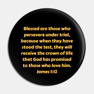 Bible Verse James 1:12 Pin