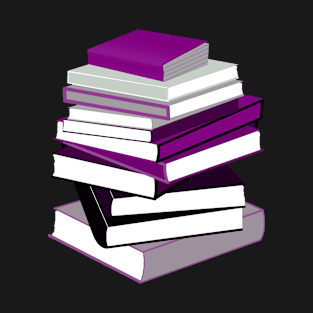 Asexual Pride Stack of Books T-Shirt