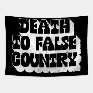 Death to False Country / Retro Typography Design Tapestry