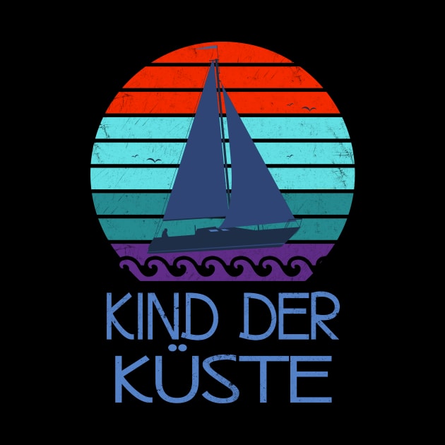 Kind der Küste Nordsee Meer vintage by Foxxy Merch