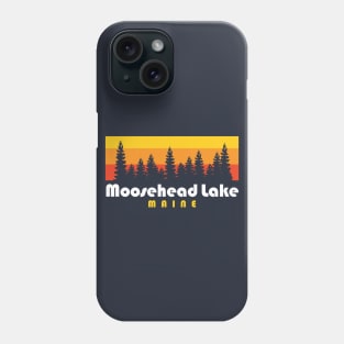 Moosehead Lake Maine Retro Sunset Phone Case