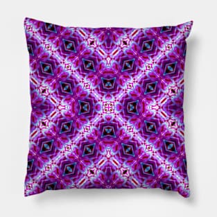 Purple Digital Kaleidoscope Pillow