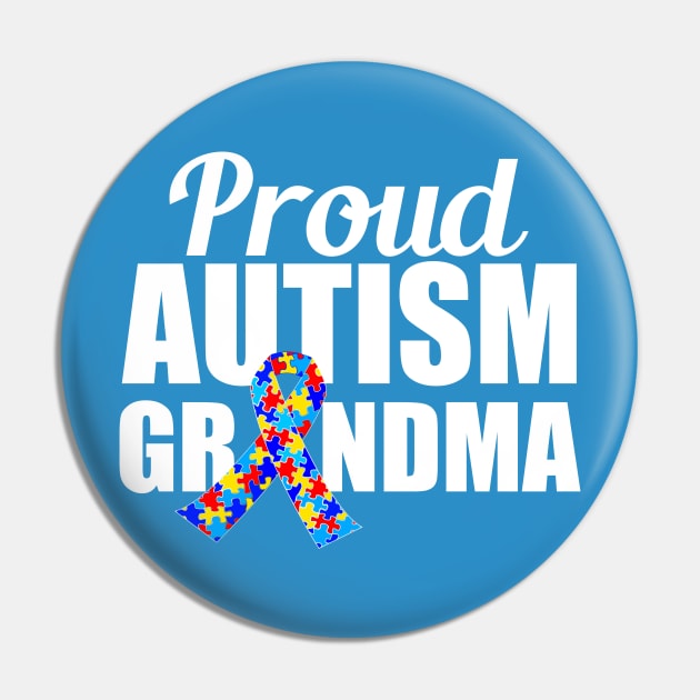 Proud Autism Grandma Pin by epiclovedesigns