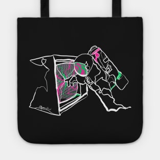 Single Line - Astro Dimensions (White) Tote