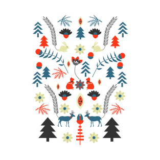 Folk winter pattern T-Shirt