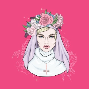 Beautiful Satanic Nun T-Shirt