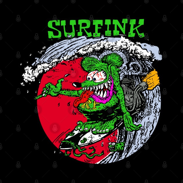 Surfink // Rat Fink by Niko Neon