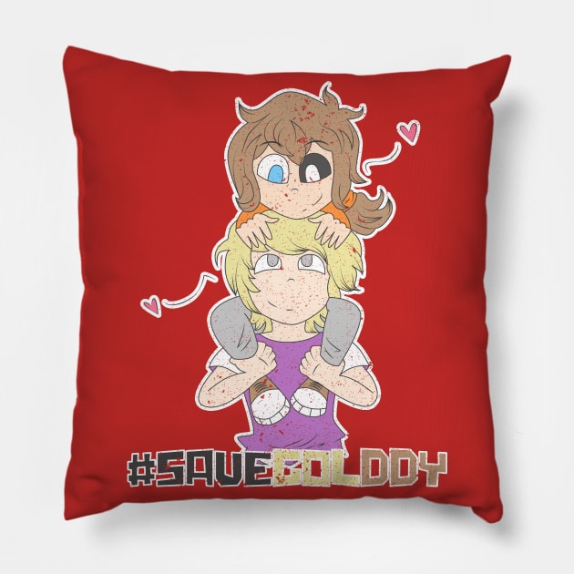 FNAFHS: #SAVEGOLDDY Pillow by FunGangStore