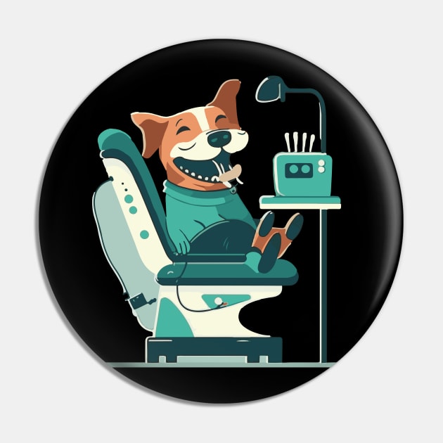 Funny Vet-Inspired Design: 'Trust Me, I'm a Dogtor Pin by Kamran Sharjeel