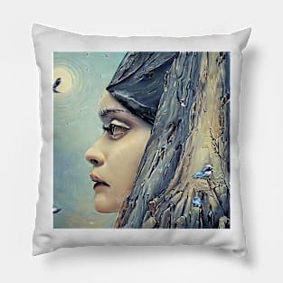 Mountain girl Pillow