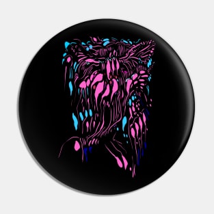 abstract color- space trip - tribal Pin