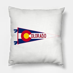 Colorado Flag Pennant Pillow