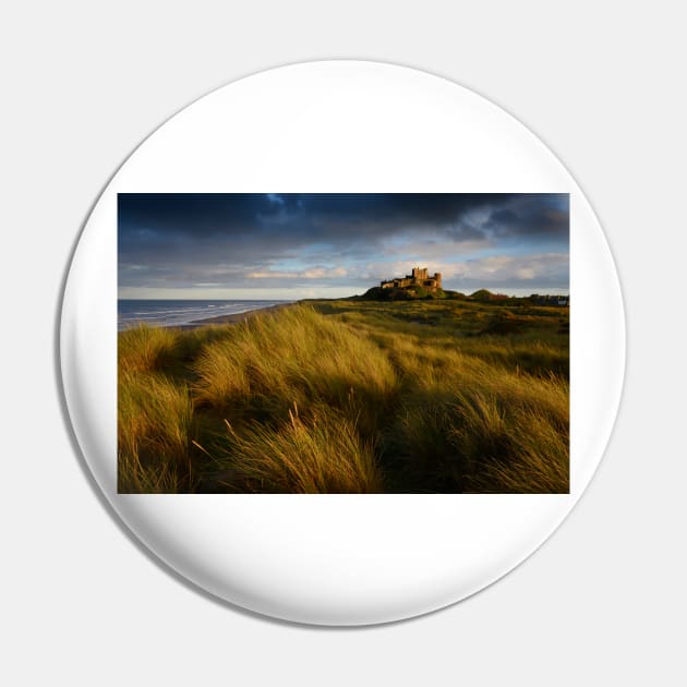 Bamburgh Castle at sunset Pin by chrisdrabble