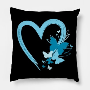 Butterfly Heart (MALS) Pillow