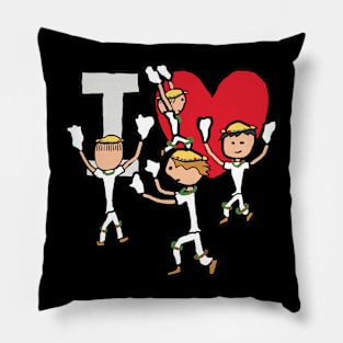 I Love Morris Dancing Pillow