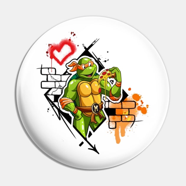 michelangelo Pin by boxermaniac