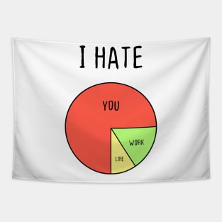 Best Friend Funny Hate People Life Joke Gift Maths Love Tapestry