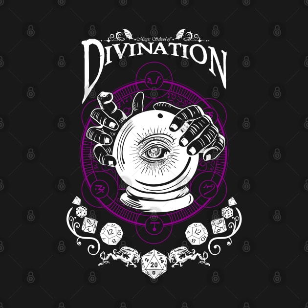 Divination - D&D Magic School Series: White Text by Milmino