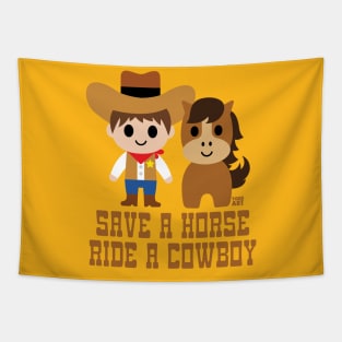 SAVE HORSE RIDE COWBOY Tapestry